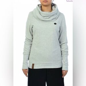 Naketano Cowl Neck Hoodie Sweatshirt Sz M